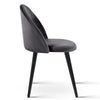 Cayenne | Light Grey, Dark Grey, Velvet, Mid-Century, Wooden Dining Chair: Set of 2-Only Dining Chairs