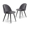 Cayenne | Dark Grey Dining Chairs, Velvet Dining Chairs | Set Of 2