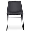 Chatfield | Black, Fabric, Upholstered, Modern, Metal Dining Chair: Set of 2-Only Dining Chairs