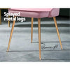 Electra | Pink, Grey, Velvet, Fabric, Scallop Shell Back, Modern, Contemporary, Hollywood Style, Metal Dining Chairs: Set of 2-Only Dining Chairs