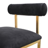 Englewood | Pink, Black, Velvet, Fabric, Upholstered, Modern, Gold, Steel, Hollywood Style Dining Chair-Only Dining Chairs