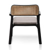 Garner | Anchor Grey, Caramel Grey, Fabric, Upholstered, Rattan, Coastal, With Arms, Modern, Wooden Dining Chair-Only Dining Chairs