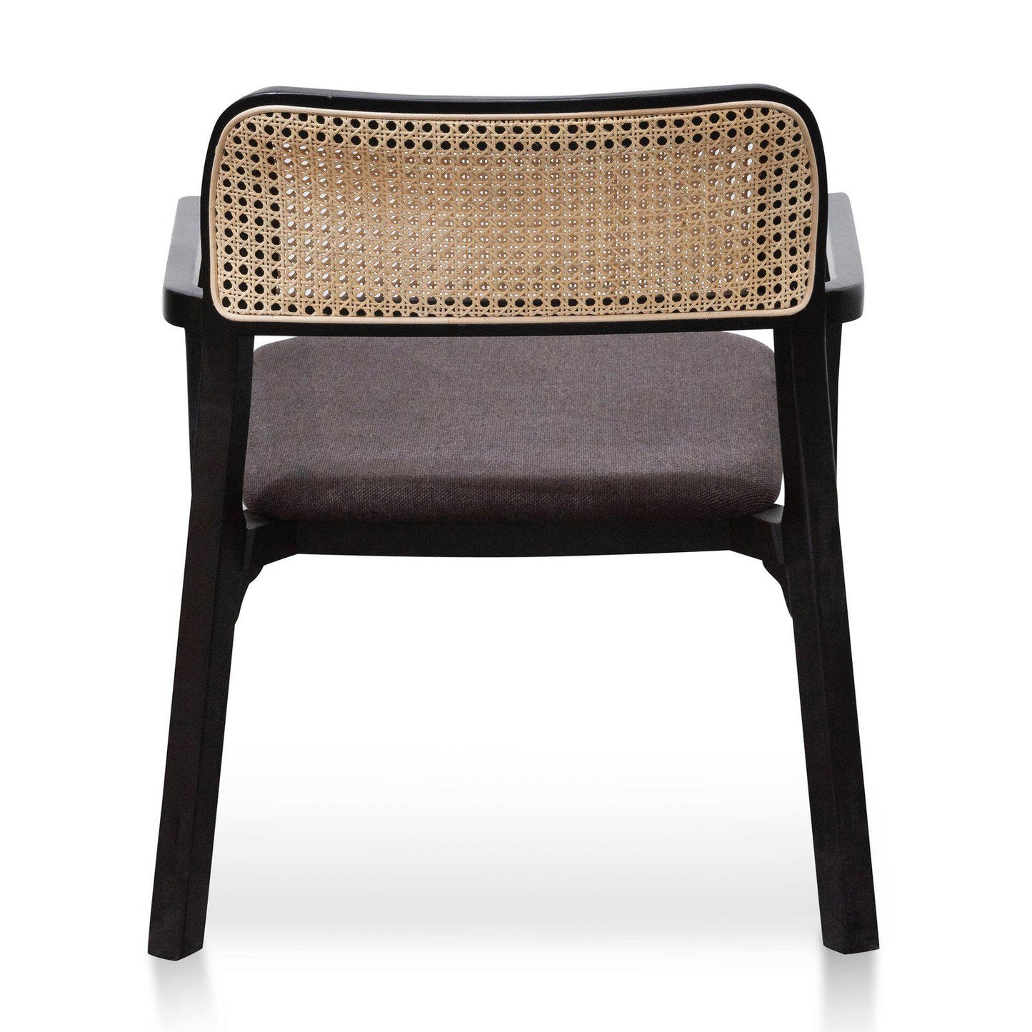 Garner | Grey Upholstered Rattan Wooden Dining Chair | Anchor Grey