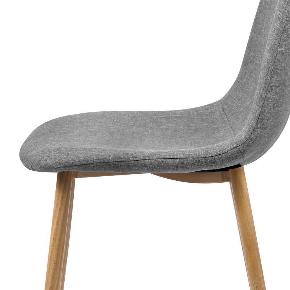 Hansen | Light Grey Mid Century Dining Chairs | Set Of 4 | Light Grey