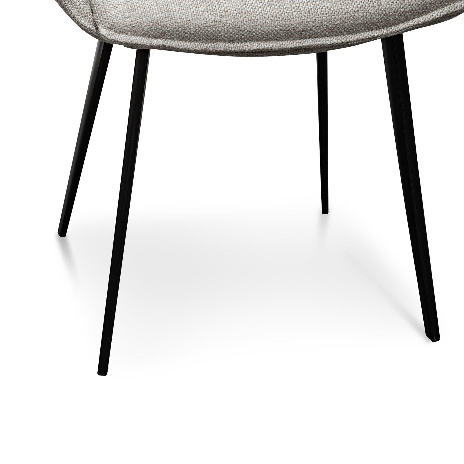 Hillsborough | Fabric & Velvet Modern Dining Chairs | Set Of 2 | Beige