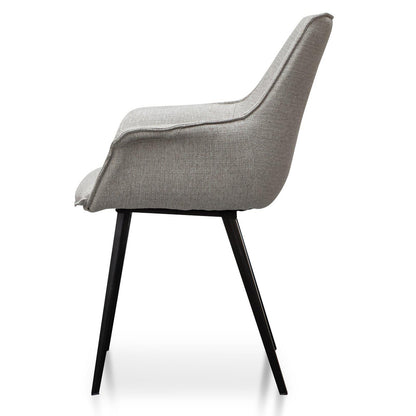 Hillsborough | Fabric & Velvet Modern Dining Chairs | Set Of 2 | Beige