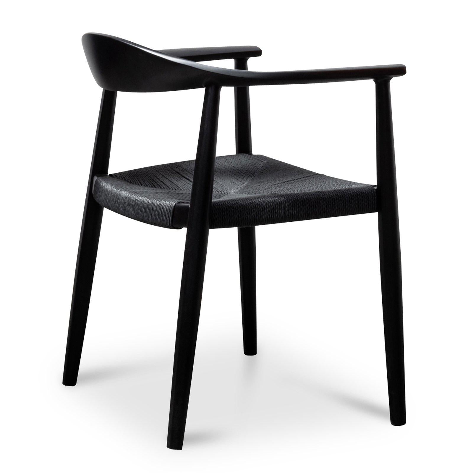 Kensington | Black, Wooden, Mid Century Dining Chair | Black