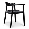 Kensington | Black, Wooden, Woven Rope, Mid Century Dining Chair-Only Dining Chairs