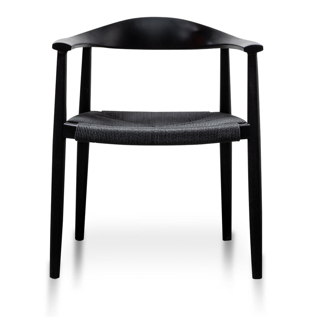 Black Quality Wooden Dining Chairs Kensington