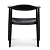Kensington | Black, Wooden, Woven Rope, Mid Century Dining Chair-Only Dining Chairs