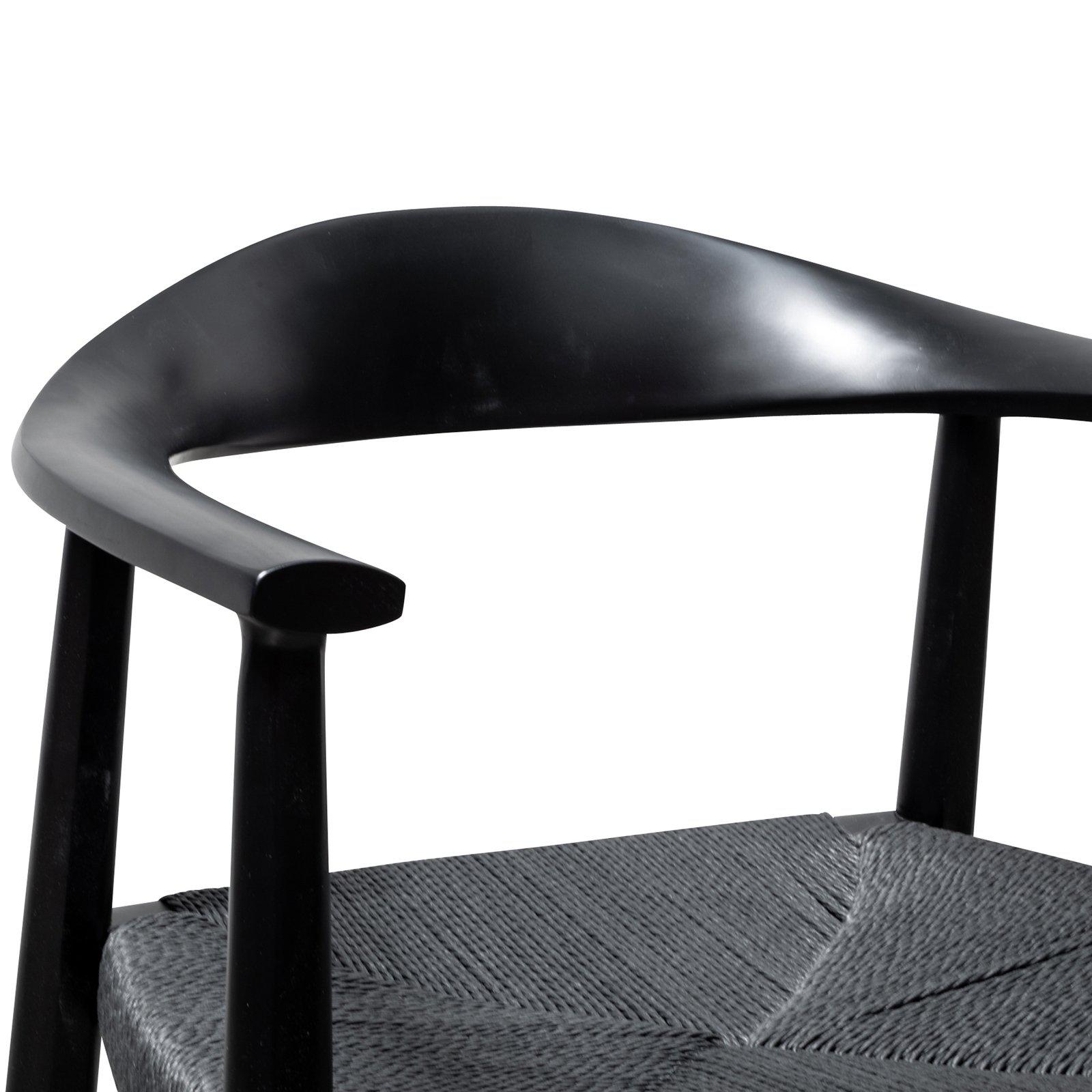Kensington | Black, Wooden, Mid Century Dining Chair | Black