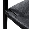 Kensington | Black, Wooden, Woven Rope, Mid Century Dining Chair-Only Dining Chairs