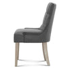 La Pyrenee | Grey, Natural, Dark Legs, French Provincial, Wooden Dining Chair: Set of 2-Only Dining Chairs