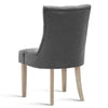La Pyrenee | Grey, Natural, Dark Legs, French Provincial, Wooden Dining Chair: Set of 2-Only Dining Chairs