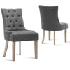 La Pyrenee | Fabric French Provincial Wooden Dining Chairs | Set Of 2