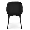 Lamont | Modern Black Leather Dining Chairs | Set Of 2 | Black