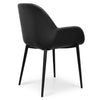 Lamont | Modern Black Leather Dining Chairs | Set Of 2 | Black