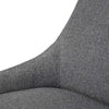 Langholm | Dark Grey, Brown Grey, Fabric, Upholstered, Modern, Metal Dining Chair: Set of 2-Only Dining Chairs
