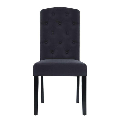 dark grey fabric dining chairs | Dark Grey