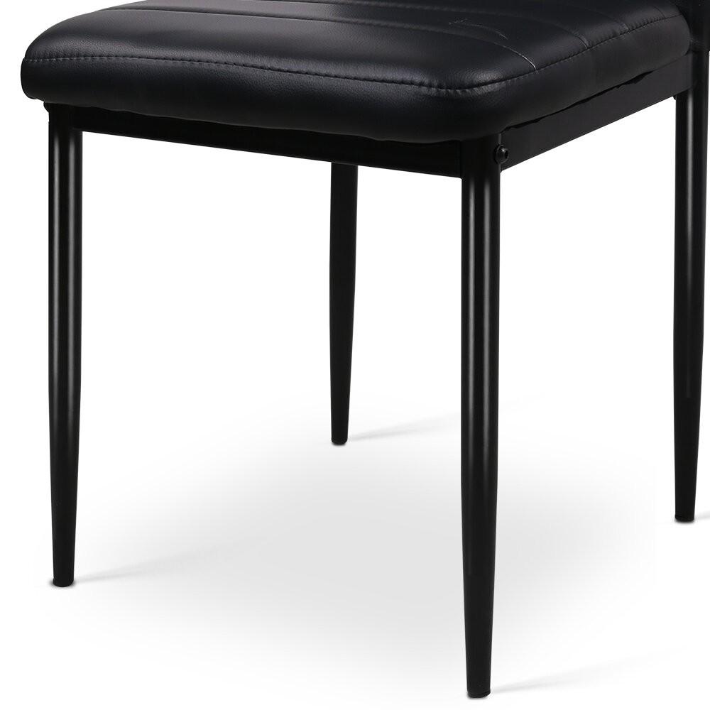 Manhattan | Black PVC Dining Chairs | Set Of 4