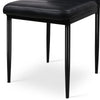 Manhattan | Black, White, PVC Leather, Contemporary, Metal Dining Chairs: Set of 4-Only Dining Chairs