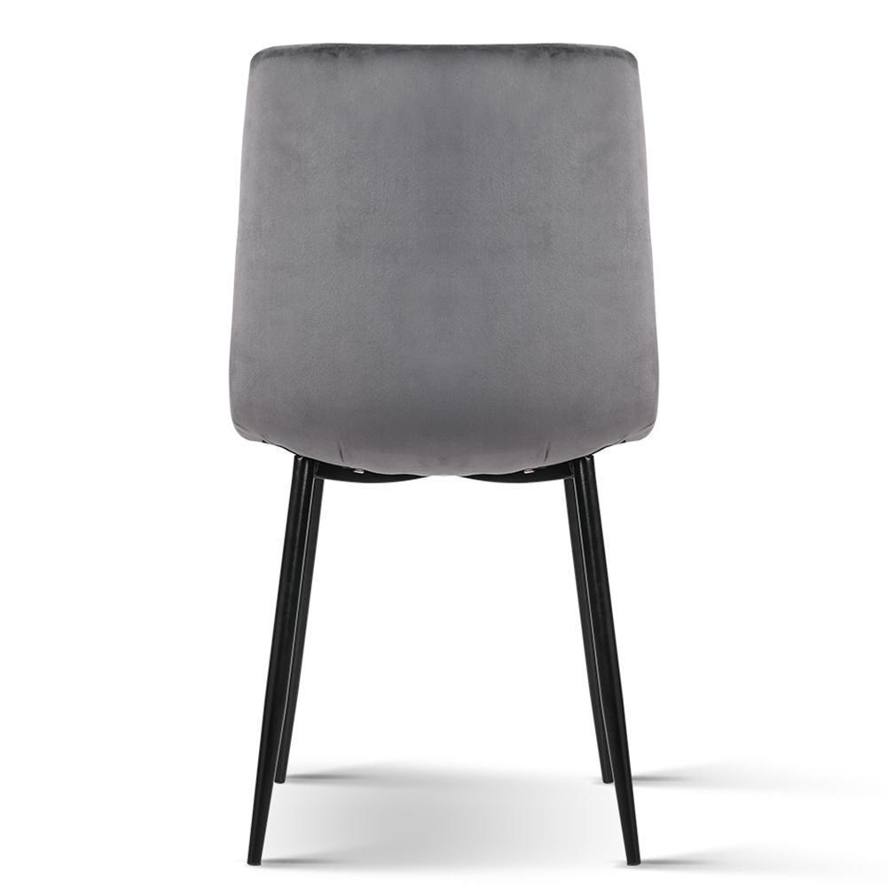 Marion | Grey Velvet Dining Chairs | Set Of 4 | Grey