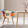 Marlo Version 2 | Modern, Paint Work, Multi Colour, Fabric, Wooden Dining Chairs: Set of 2-Only Dining Chairs