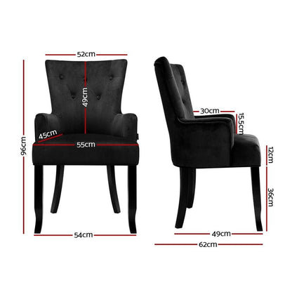 Marseille | Black, French Provincial Chairs, Wooden Dining Chairs | Black