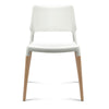 Mayfair | Matte Black, Matte White, Wooden, Scandinavian, Coastal Dining Chair: Set of 4-Only Dining Chairs