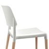 Mayfair | Matte Black, Matte White, Wooden, Scandinavian, Coastal Dining Chair: Set of 4-Only Dining Chairs