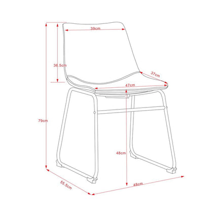 Rothbury | Commercial Stain Resistant Waterproof Fabric Dining Chairs | Set Of 2 | Light Grey