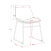 Rothbury | Commercial Stain Resistant Waterproof Fabric Dining Chairs | Set Of 2